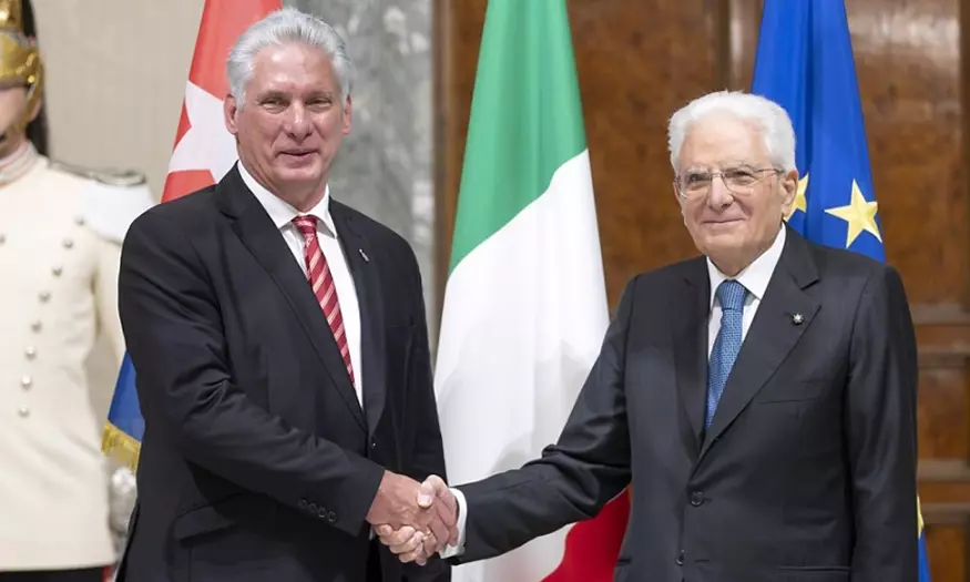 Mattarella, Miguel Díaz-Canel, Italia, Cuba