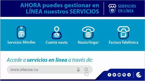 etecsa, on-line, services