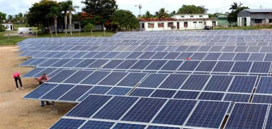 solar, panels, cuba