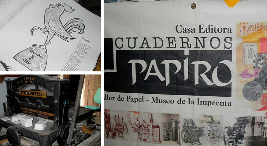 cuadernos, papiro, Holguin-