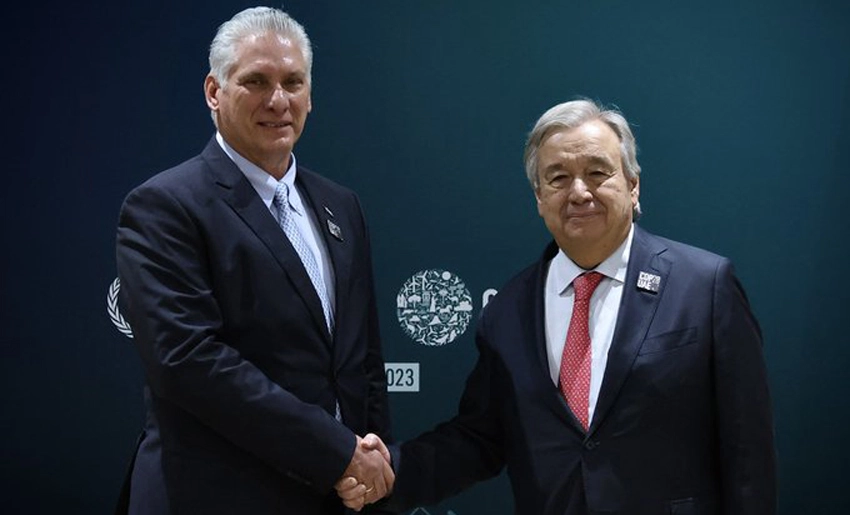 secretary general, presiden of Cuba, Miguel Diaz-Canel