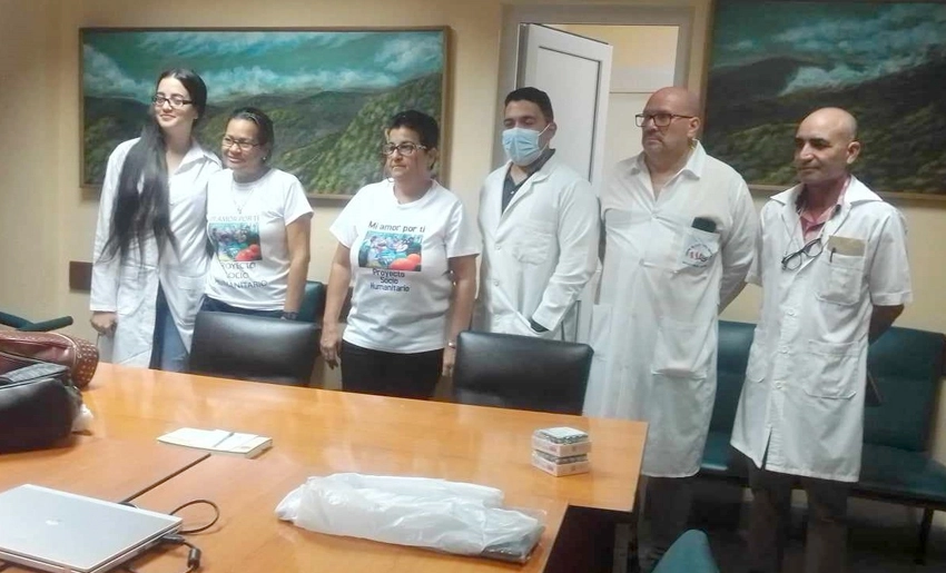 donation, medicaments, hospital, lucia, holguin