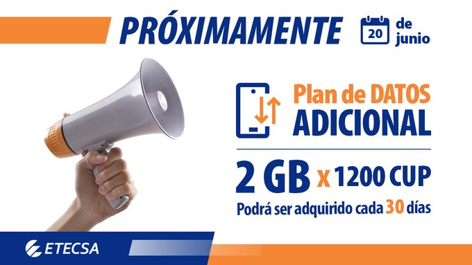 ETECSA announces new additional mobile data plan in Cuba 0