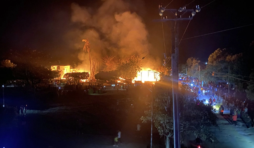 Fire Reported in Urbano Noris, Holguin 0