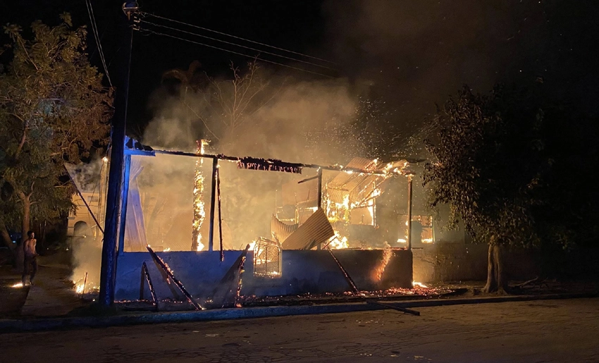 Fire Reported in Urbano Noris, Holguin 1