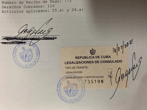 Documents Issued by Cuban Consulates No Longer Require Legalization by the Ministry of Justice