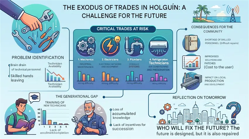 The Exodus of Skilled Workers in Holguin: The Crisis of Skilled Hands 0
