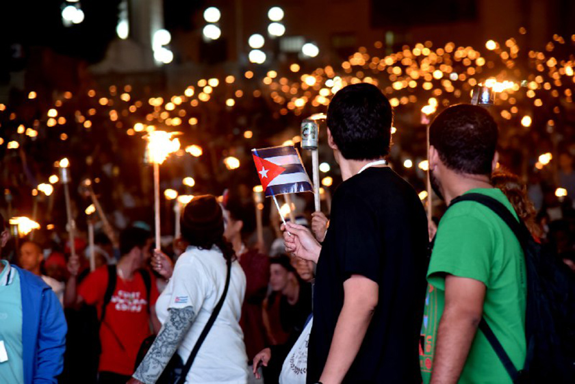 marcha, antorchas, José Martí