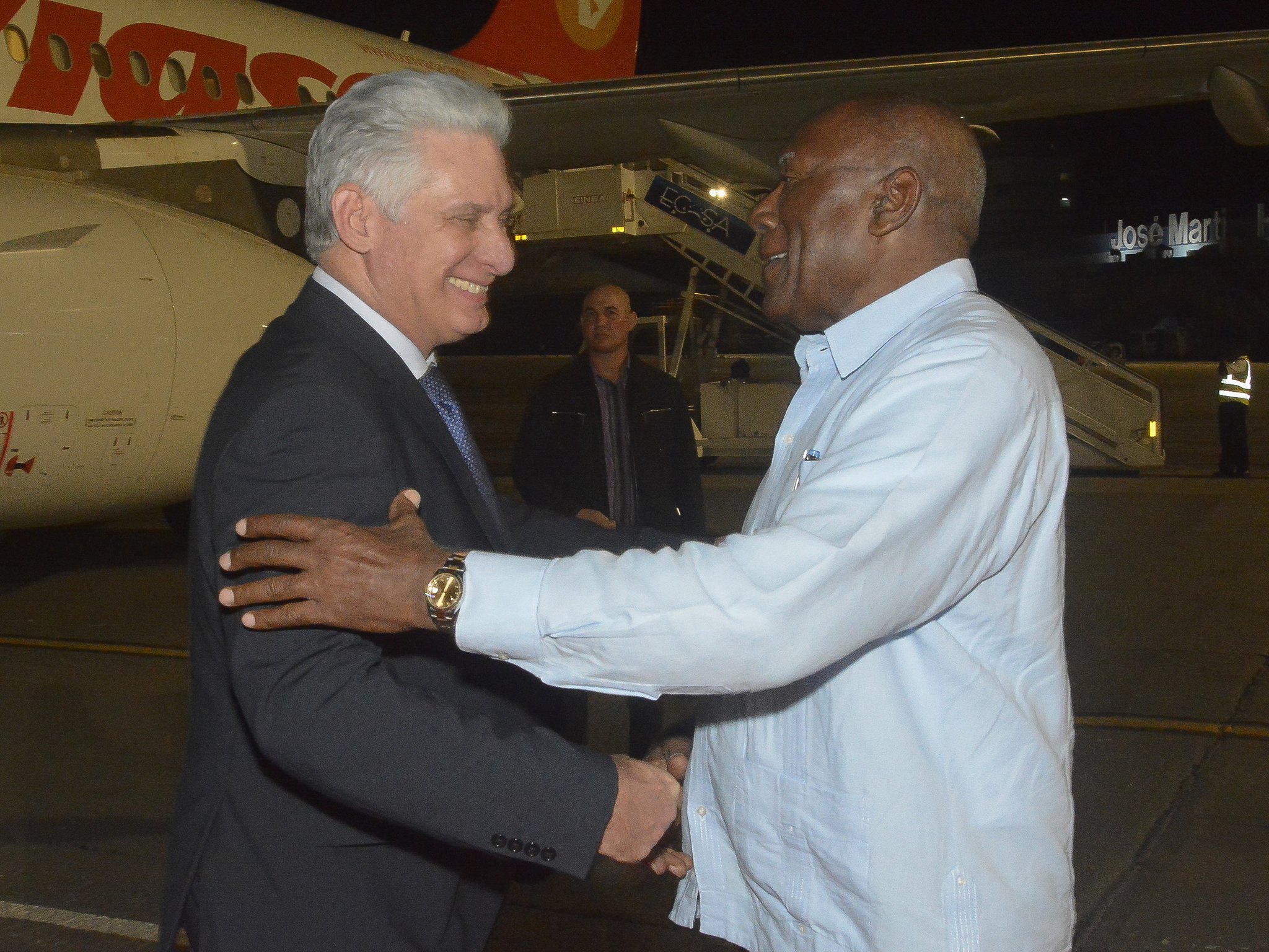 recibimiento, Salvador Valdés, Miguel Díaz-Canel, La Habana, Cuba