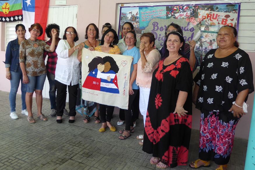 Bordando dignidad, Holguín, Cuba, Chile, Santiago de Chile, solidaridad, Icap, FMC