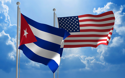 Cuba, Estados Unidos, banderas