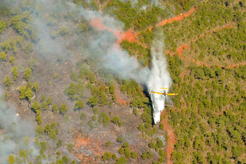 Fuertes vientos, incendio forestal, Pinares de Mayarí, Mayarí, Holguín