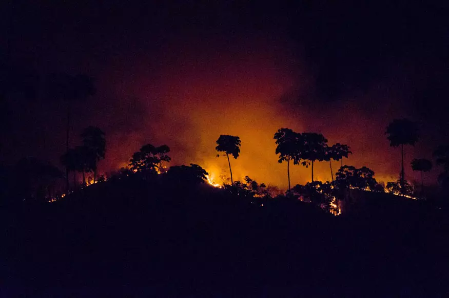 Incendio forestal, Pinares de Mayarí, Holguín, Cuba