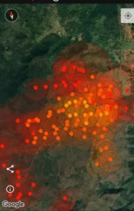 Incendio forestal, Pinares de Mayarí