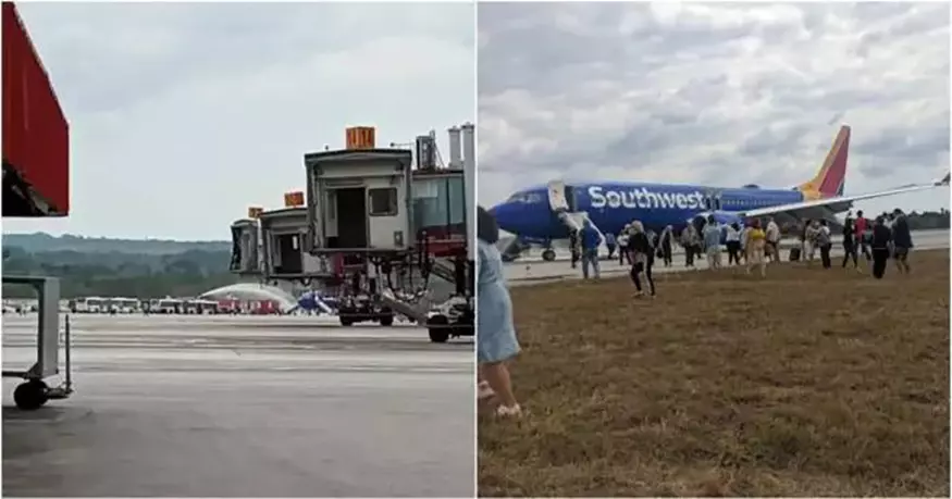 Avión, aterrizaje de emergencia, La Habana, Cuba