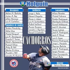 Béisbol, equipo los Cachorros, Holguín