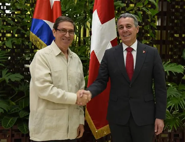 relaciones bilaterales, Bruno Rodríguez, canciller cubano, Confederación Suiza, Ignazio Cassis,