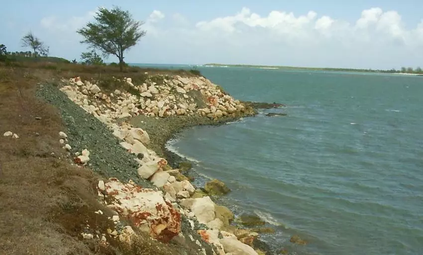 Cisat, Muro escollera, Cayo Bariay