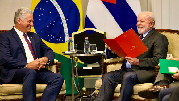 presidentes, convesación, Lula, Díaz-Canel, París, vínculos entre dos países