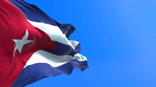 bandera cubana, país, lista, terrorista, EE.UU.