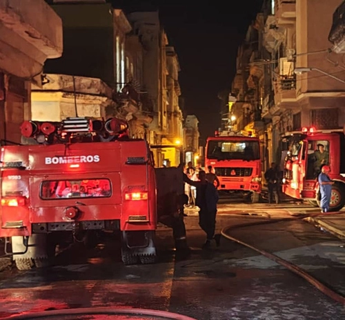 Incendio en La Habana