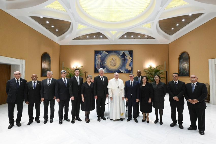 Visita Díaz-Canel a la Ciudad del Vaticano