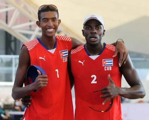 Dupla cubana de voleibol de playa 