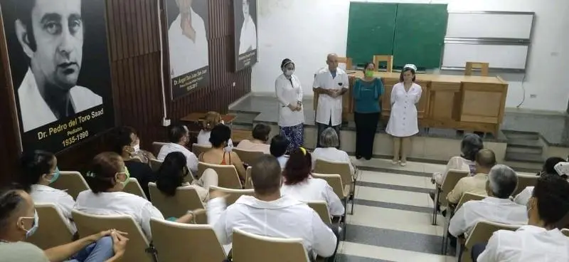 estudiantes de Medicina, asistencia, actividad, hospital Pedriátrico, Octavio de la Concepción y de la Pedraja, Holguín