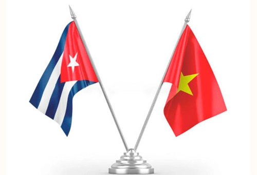 Banderas Cuba y Vietnam