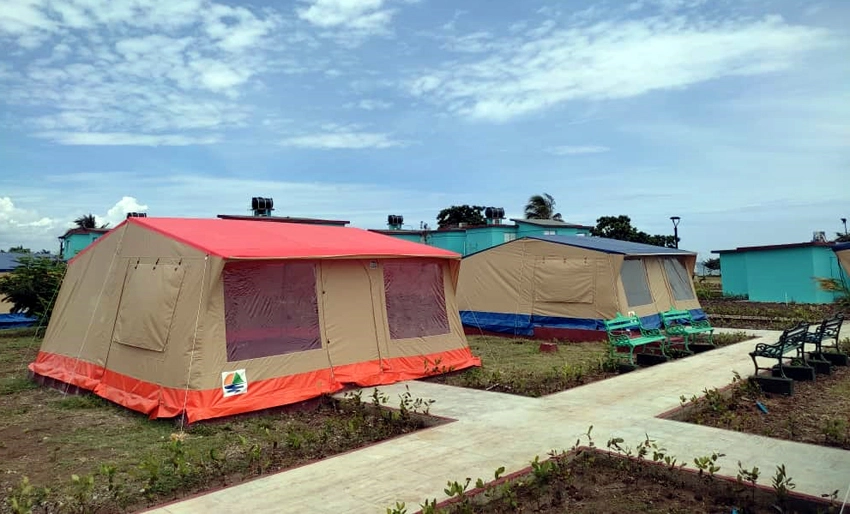 Instalación campista holguinera Los Bajos