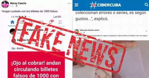 billetes falsos, Banco Central de Cuba, fake news