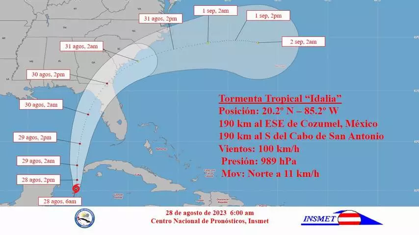 Cuba, tormenta tropical Idalia