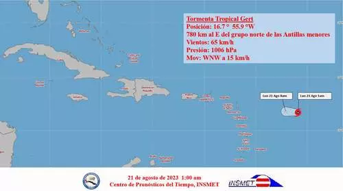 Gert, tormenta tropical