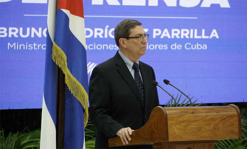 Canciller de Cuba, denuncia bloque de EE.UU.