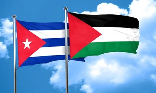 banderas,Cuba, Palestina