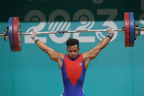 pesista Arley Lázaro Calderón, medalla de oro, XIX Juegos Panamericanos