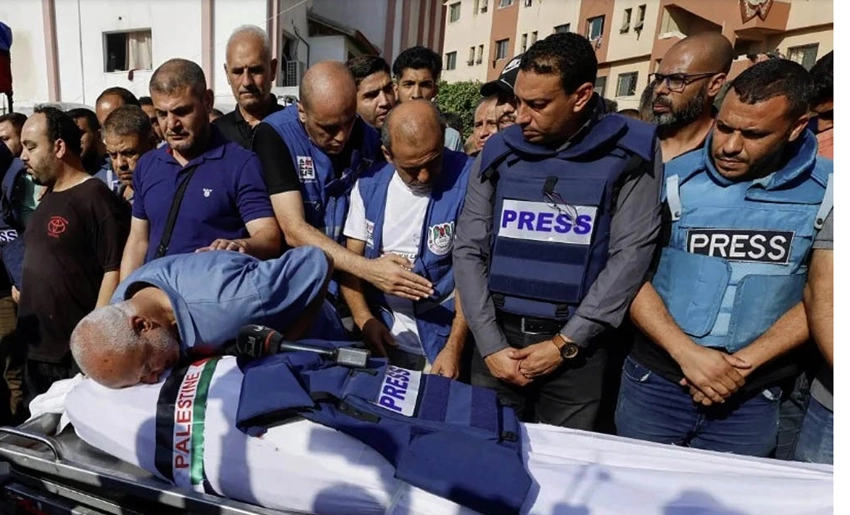 Periodistas palestinos, fallecidos, bombardeos de Israel