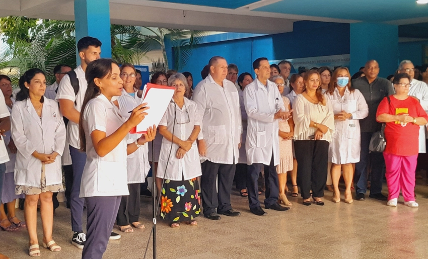 Recibimiento-Junta de Acreditación Nacional, Universidad de Ciencias Médicas, Holguín