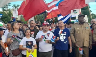 Marcha de solidaridad, Holguín, Palestina