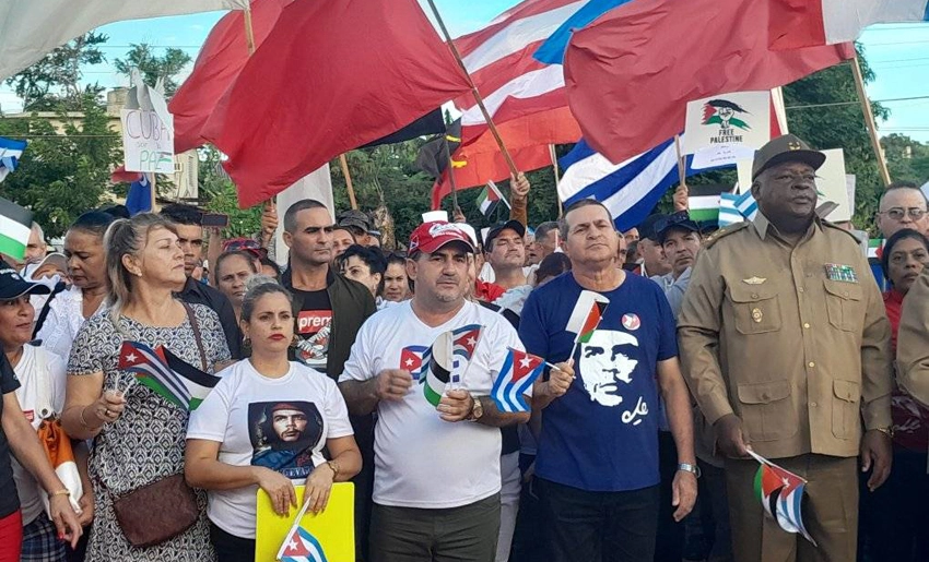 Marcha de solidaridad, Holguín, Palestina