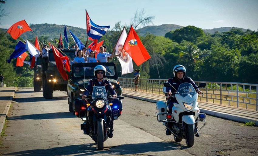 Evocación de Caravana de la Libertad, Holguín, Cuba
