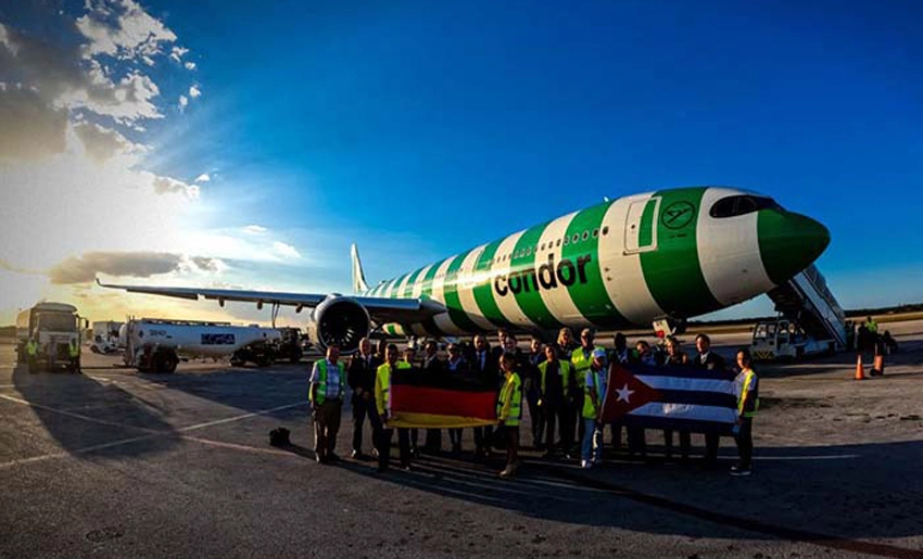 Avión, aerolínea Cóndor, Alemania, Holguín