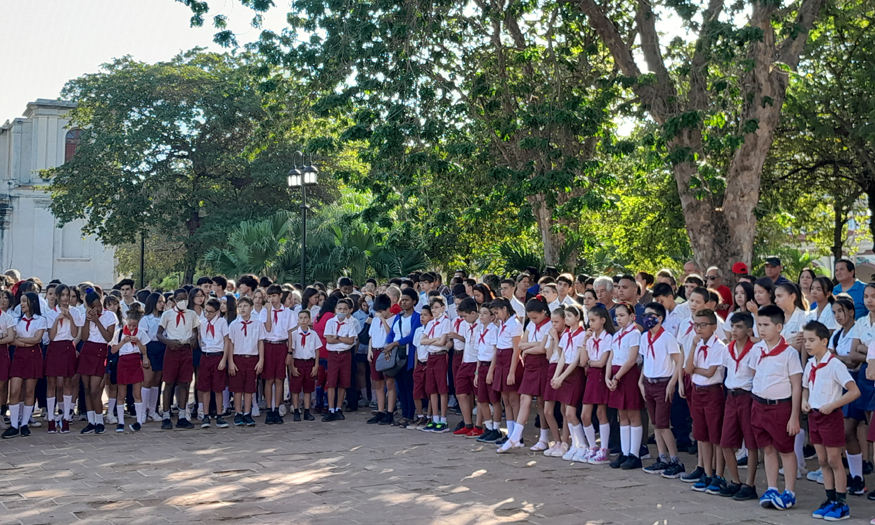 Acto, homenaje, Carlos Manuel de Céspedez, Holguín, Cuba