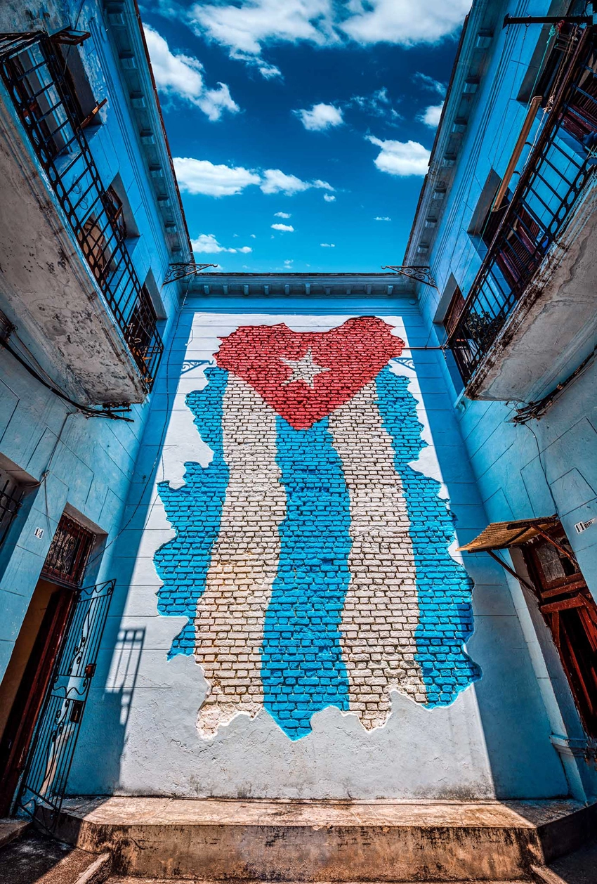 Bandera cubana, fotogafia, Izuky