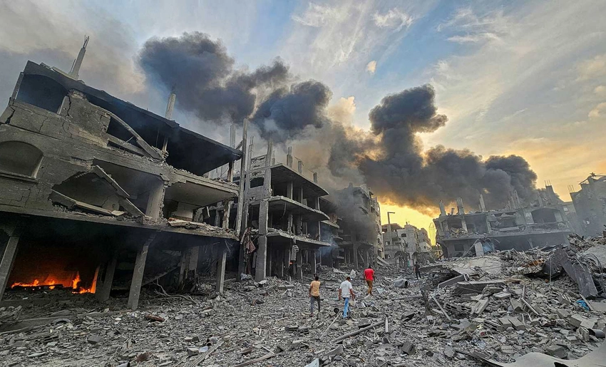 Destrucción, Gaza, ataques israelíes