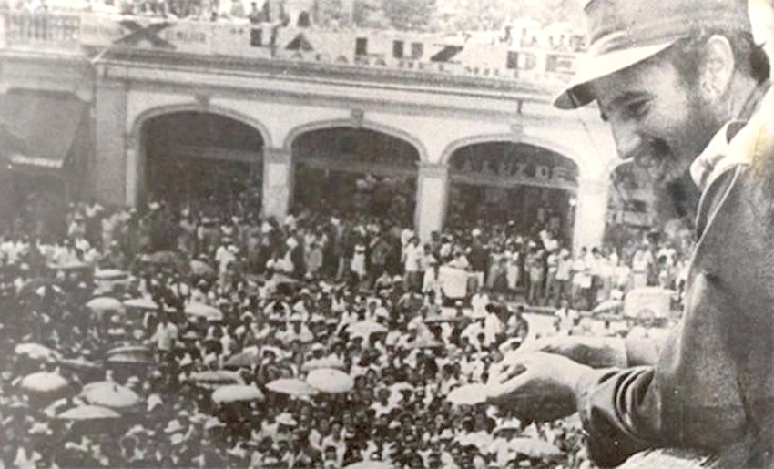 Fidel, primer discurso, Holguín