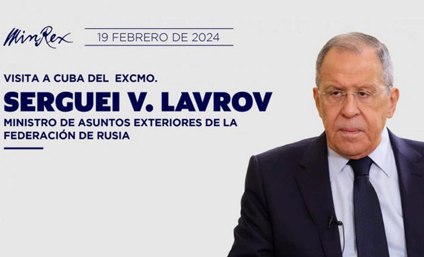 Canciller ruso Lavrov, visita Cuba