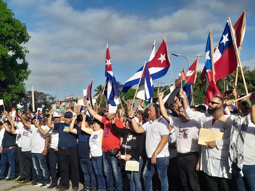 Acto, Holguín, causa palestina