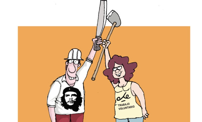 Caricatura, trabajos voluntarios