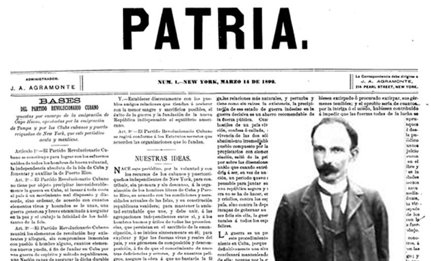 Periódico Patria, José Martí